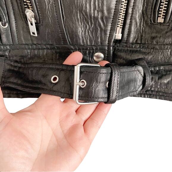 IRO Leather Vest Small Black NWT - Picture 3 of 10